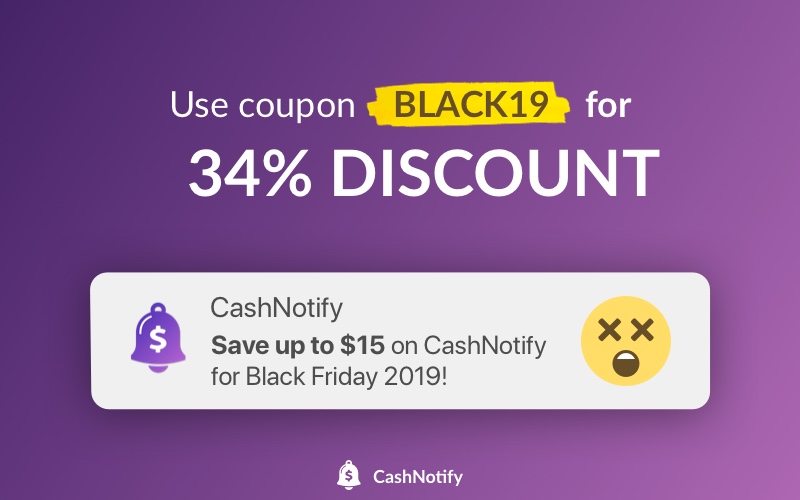 Black Friday deal on CashNotify