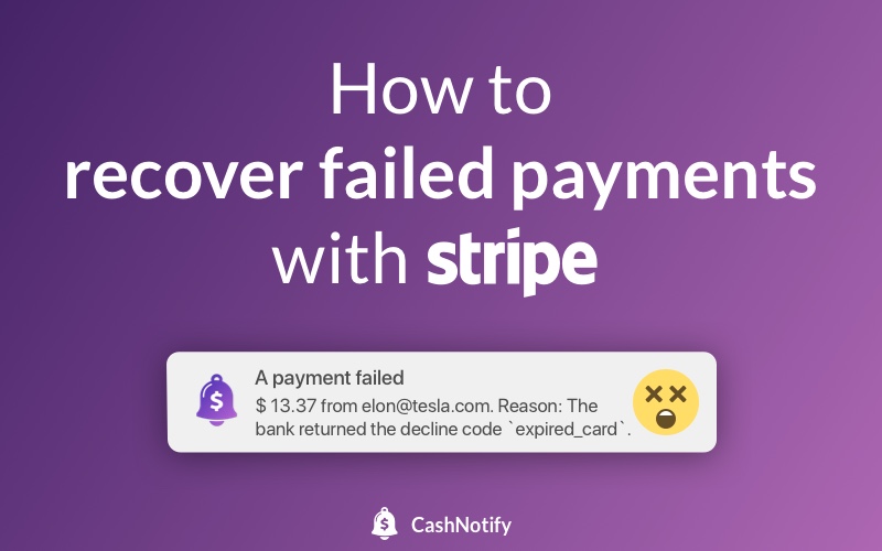 How to recover failed payments with Stripe